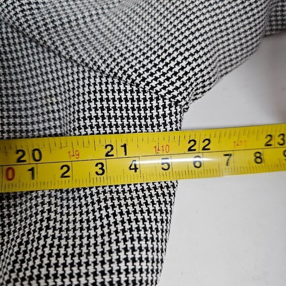 Vintage 90s Dress Danny & Nicole NY Women's Houndstooth Button-Front Blazer 16 - Picture 11 of 16